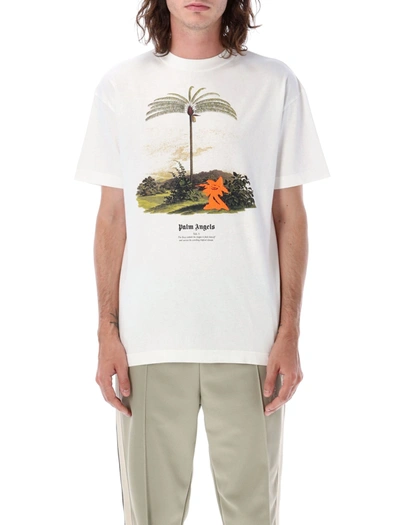 Enzo From The Tropics T-Shirt in white - Palm Angels® Official