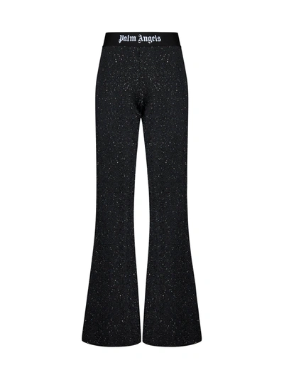 Shop Palm Angels Pants In Black White