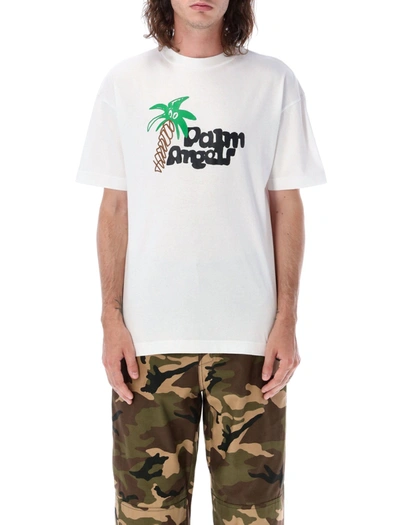 Shop Palm Angels Sketchy T-shirt In White/black