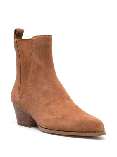 Shop Michael Michael Kors Kinlee 60mm Suede Boots In Brown