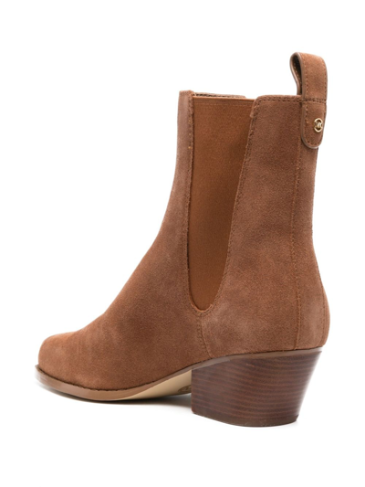 Shop Michael Michael Kors Kinlee 60mm Suede Boots In Brown