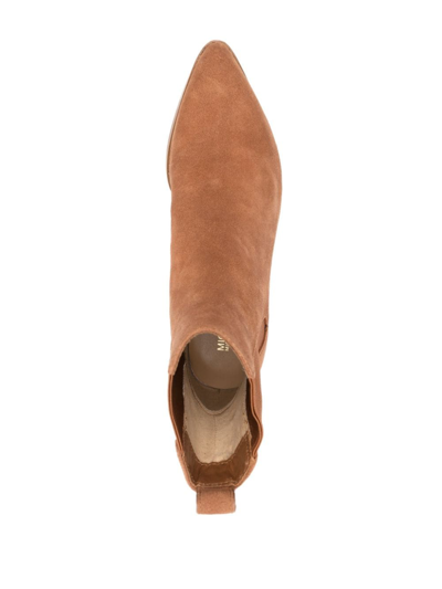 Shop Michael Michael Kors Kinlee 60mm Suede Boots In Brown
