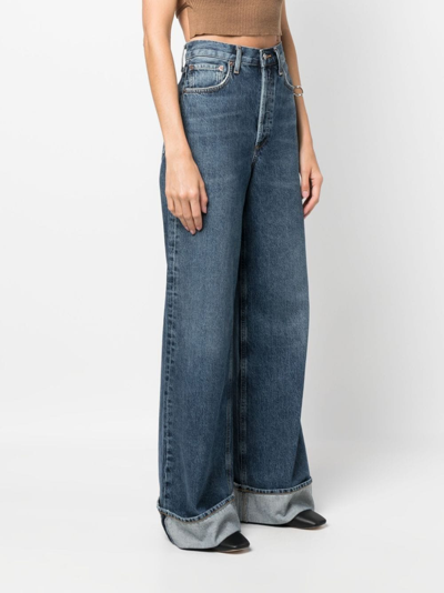 Agolde Dame Jeans In Blue