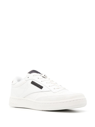 Reebok Suede And Fabric Club C Low-top Sneakers With Contrast Detai In White