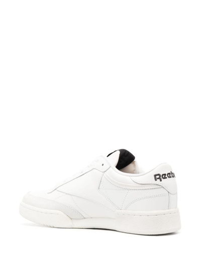 Reebok Suede And Fabric Club C Low-top Sneakers With Contrast Detai In White