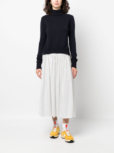 Plan C Roll-neck Cashmere Jumper In Blue