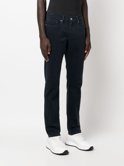 Frame Straight Fit Jeans In Dark Navy In Blue