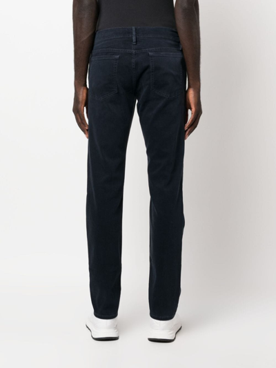 Shop Frame L'homme Slim Low-rise Jeans In Blue