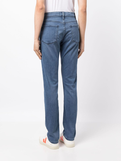 Shop Paige Lennx Slim-cut Jeans In Blue