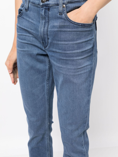 Shop Paige Lennx Slim-cut Jeans In Blue