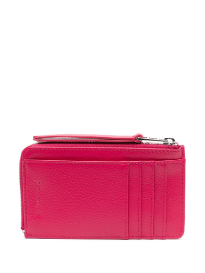 Zadig & Voltaire Logo-plaque Leather Wallet In Pink