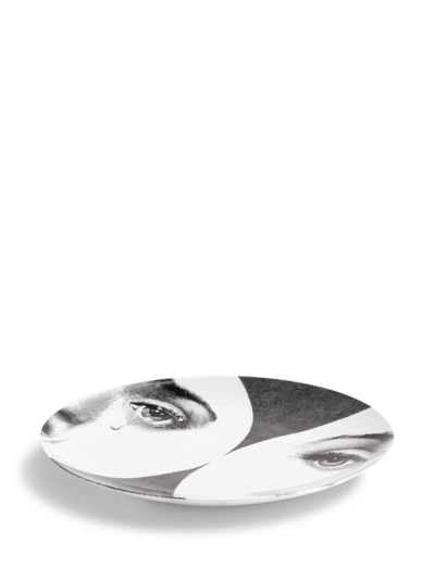 Shop Fornasetti Variazioni N.280 Wall Plate In Black