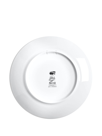 Fornasetti Wall Plate Tema E Variazioni N.280 In Black