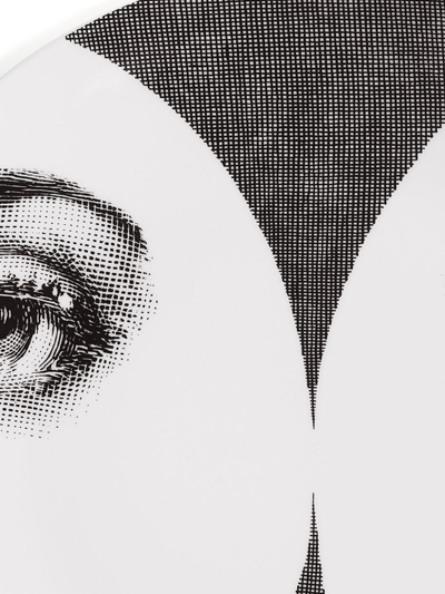 Fornasetti Wall Plate Tema E Variazioni N.280 In Black