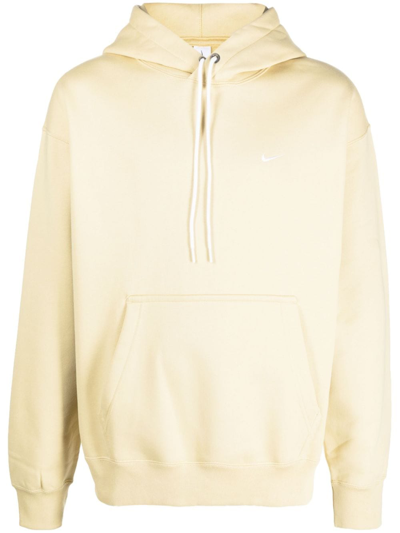 Shop Nike Solo Swoosh Hoodie In Yellow