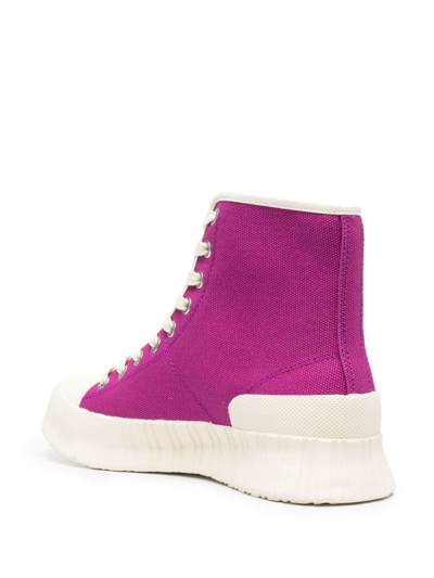 Shop Camperlab Roz Canvas High-top Sneakers In Pink