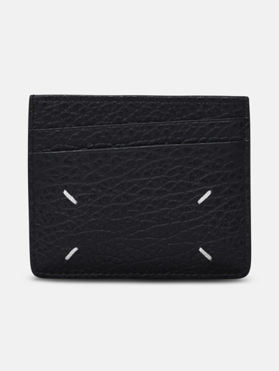 Shop Maison Margiela Leather Card-holder In Black