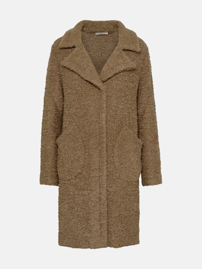 Shop Charlott Beige Wool Coat