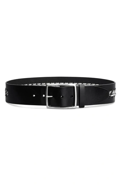 Shop Rag & Bone Jumbo Boyfriend Chain Belt In Black
