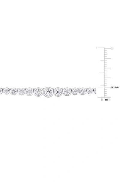 Delmar Dew Created Moissanite Necklace In White