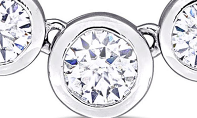Delmar Dew Created Moissanite Necklace In White