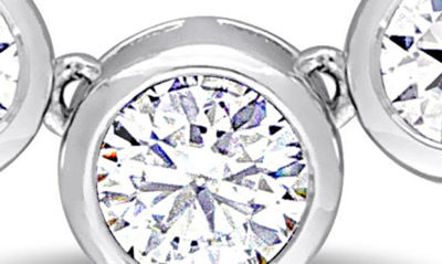Delmar Dew Created Moissanite Necklace In White