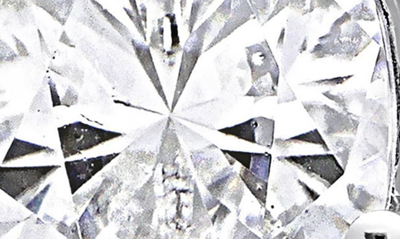 Delmar Pear Cut Created Moissanite Lever Back Earrings In White