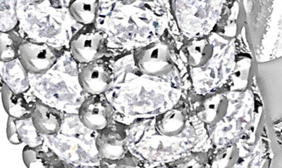Delmar Created Moissanite Hoop Earrings In White