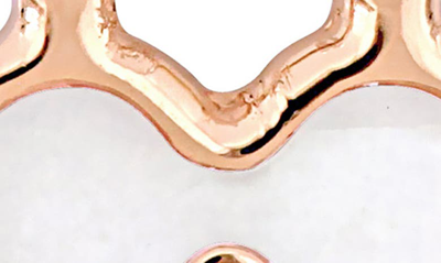 Delmar Enamel Heart Locket Pendant Necklace In Rose