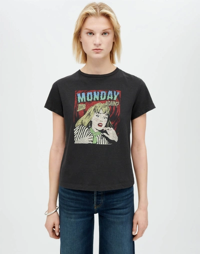 Shop Re/done Classic Tee "monday Again" In Xs