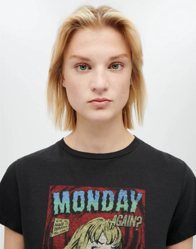 Shop Re/done Classic Tee "monday Again" In Xs