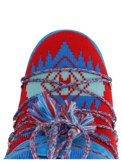 Shop Alanui Icon Knit Boots, Ankle Boots Multicolor