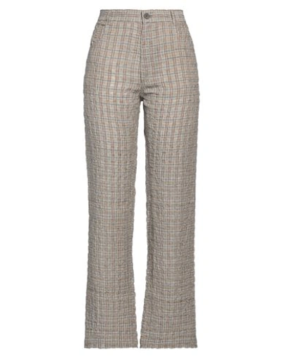 Shop Mcq By Alexander Mcqueen Mcq Alexander Mcqueen Woman Pants Beige Size Xl Linen, Cotton