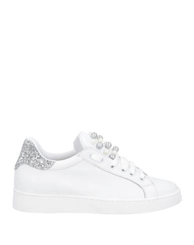 Shop Primadonna Woman Sneakers White Size 6 Soft Leather