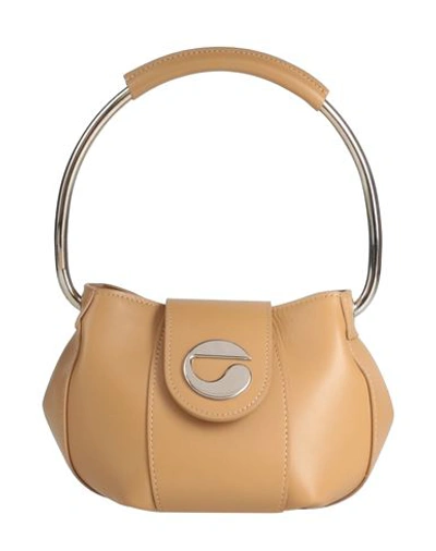 Shop Coperni Woman Handbag Sand Size - Calfskin In Beige
