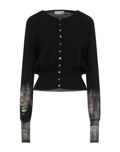 Ballantyne Woman Cardigan Black Size 6 Cashmere In Black