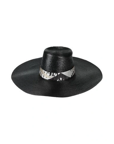 Shop Missoni Woman Hat Black Size L Viscose