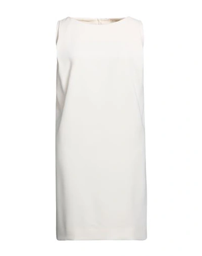 Shop Lardini Woman Midi Dress Cream Size 2 Polyester In White