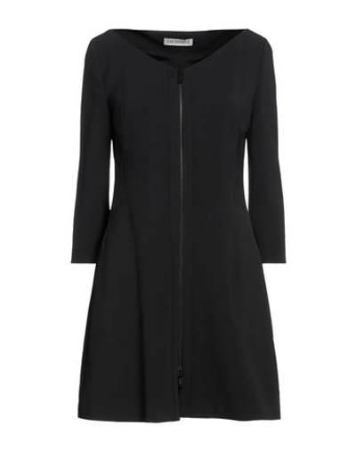 Shop Trussardi Woman Mini Dress Black Size 10 Polyester, Elastane