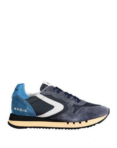 Shop Valsport Man Sneakers Midnight Blue Size 9.5 Nylon, Soft Leather
