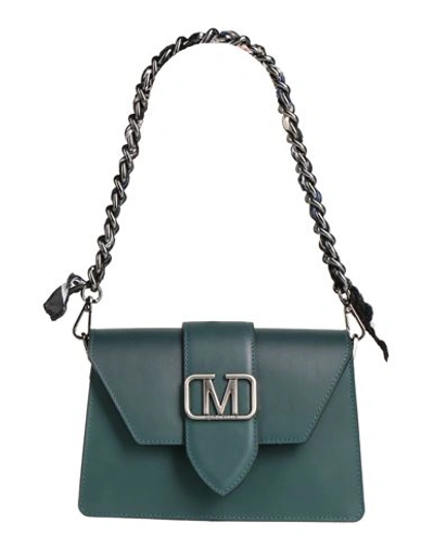 Shop Marc Ellis Woman Handbag Deep Jade Size - Soft Leather In Navy Blue
