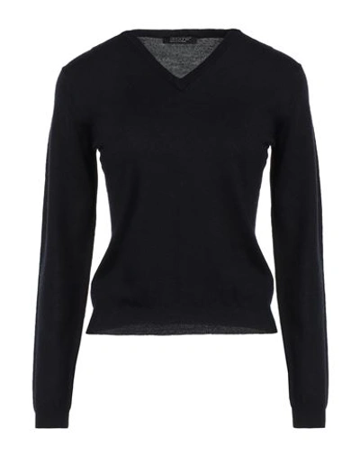 Shop Aragona Woman Sweater Midnight Blue Size 8 Merino Wool