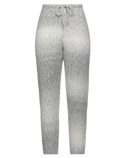 Shop American Vintage Woman Pants Light Grey Size L Alpaca Wool, Polyamide, Merino Wool