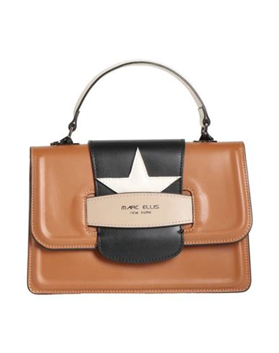 Shop Marc Ellis Woman Handbag Tan Size - Soft Leather In Brown