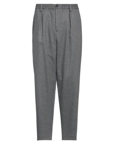 Marni Man Pants Grey Size 36 Virgin Wool, Polyamide, Elastane In Grey