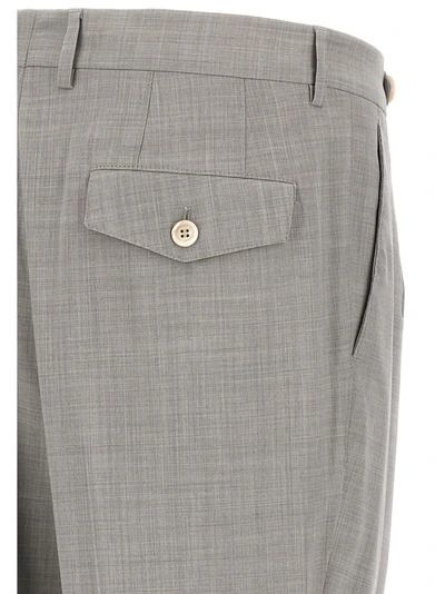 Shop Brunello Cucinelli Trousers Pences Pants Gray