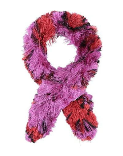 Shop Missoni Woman Scarf Red Size - Rayon, Polyester