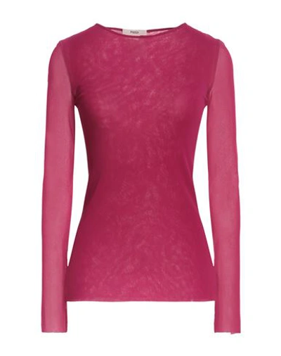 Shop Fuzzi Woman Sweater Fuchsia Size L Polyamide In Pink