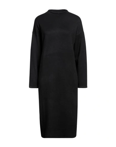 Shop O'dan Li Woman Midi Dress Black Size S/m Viscose, Polyamide, Elastane