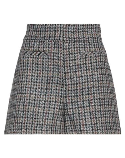 Sandro Woman Shorts & Bermuda Shorts Grey Size 10 Wool, Polyester, Synthetic Fibers, Silk, Cotton In Grey